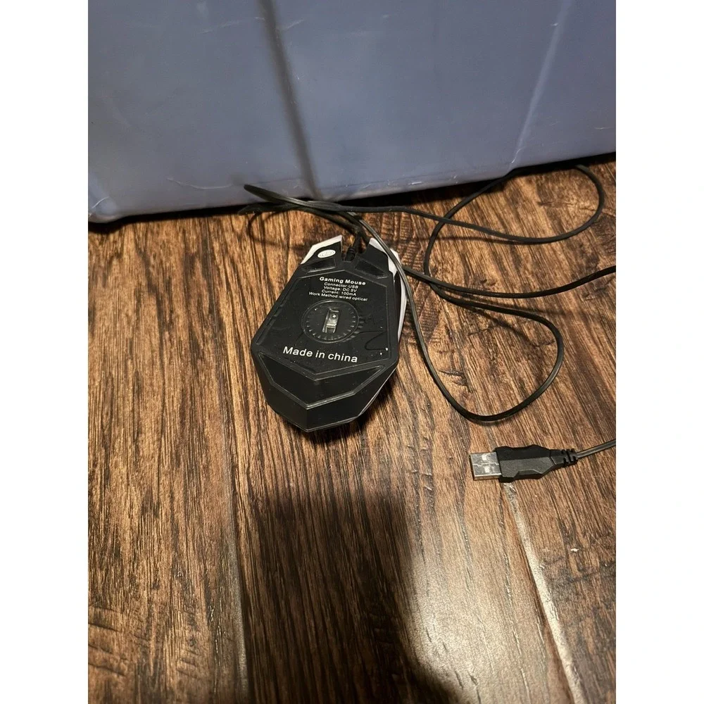 GAMESTART Wired Gaming Mouse USB PC Computer DPI Adjustable LED Optical Black‎